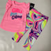 Under Armour cute pink neon leggings set 1002