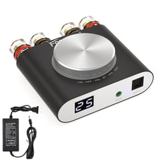 M6 200W Mini Bluetooth 5.0 Audio Power Amplifier, 100Wx2 Dual Channel HiFi - New
