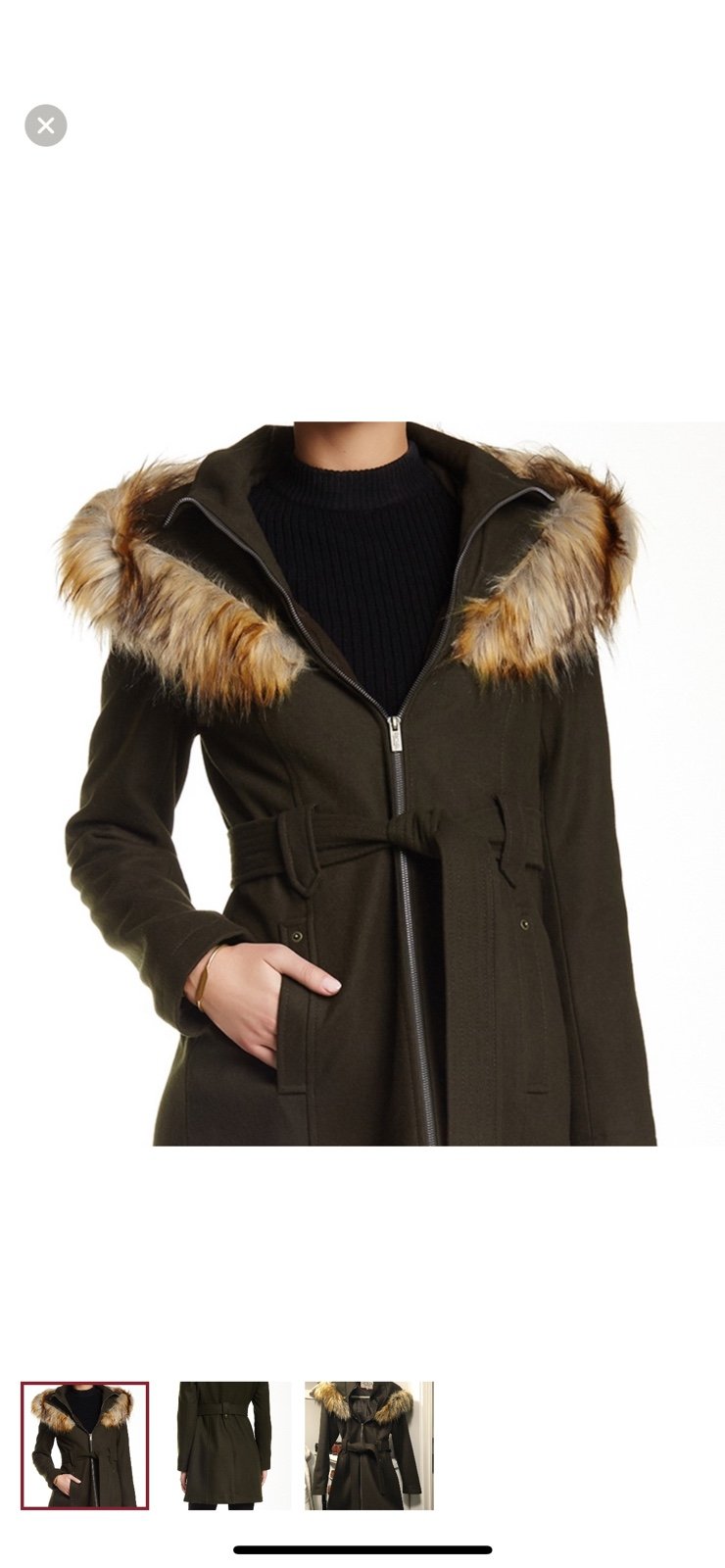 Rachel Rachel Roy long coat M