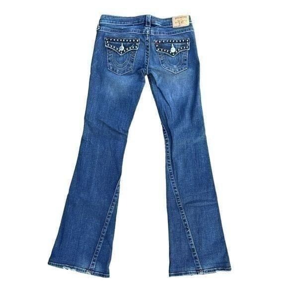パンツ true religion JOEY flared denim Y2K True Religion Joey Super T Flare Jeans Women's Size 27 Y2K