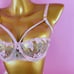 Embroidered Mesh Underwire Garter Set