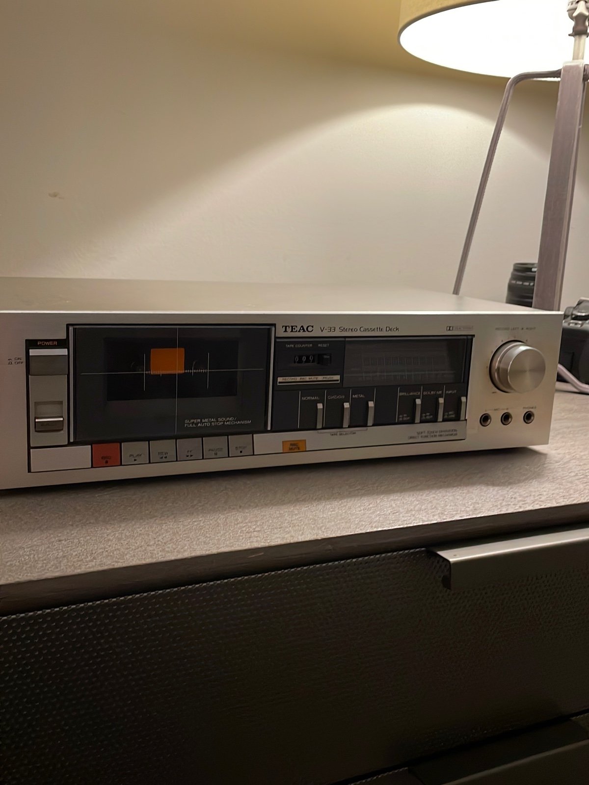 Vintage Teac V-33 Cassette Deck *FOR PARTS/NOT WORKING*