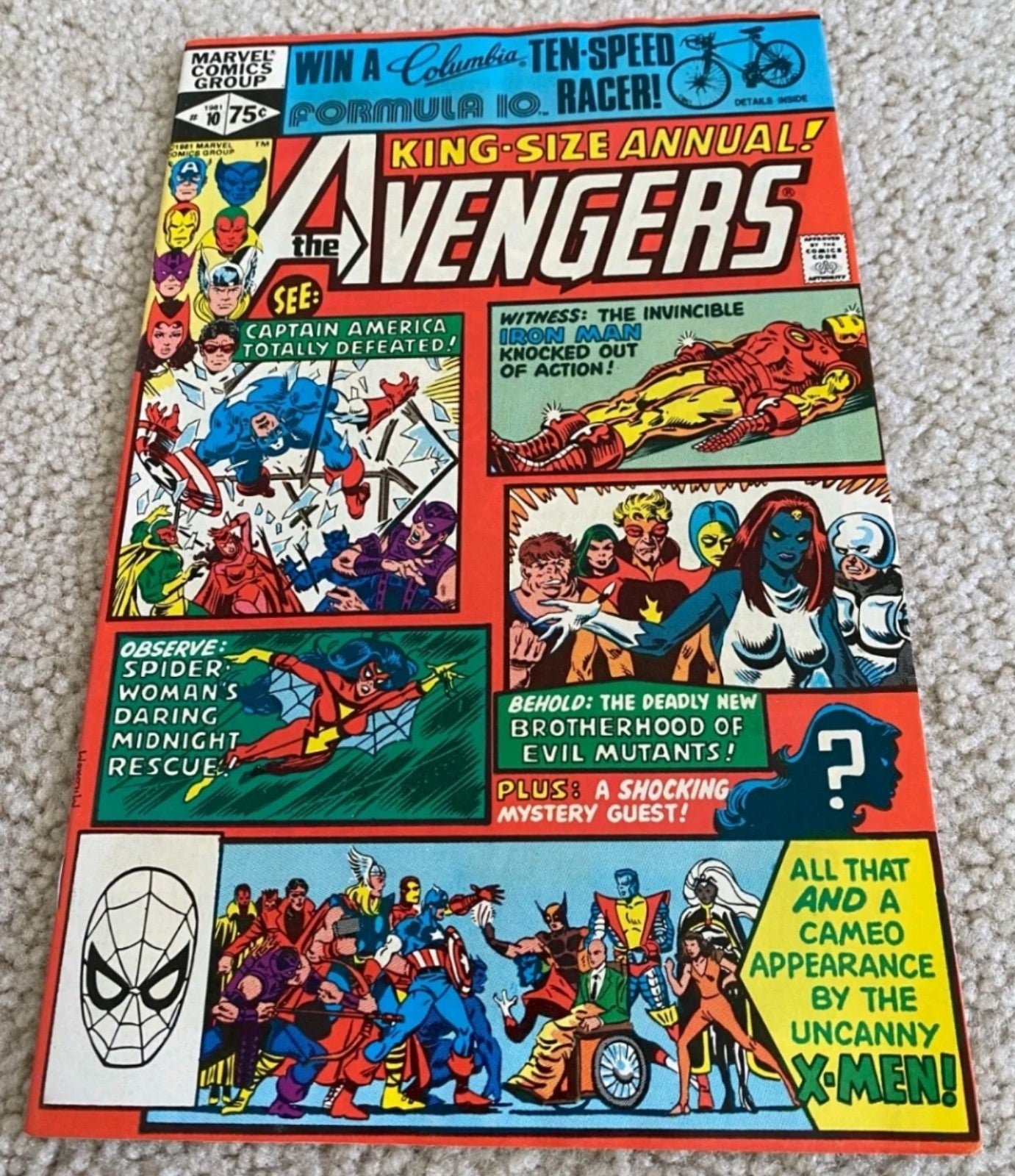 Avengers Annual 10   High Grade  1st Rogue  Iron Man  Captain America