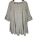 Yuvita Linen Tunic Mini Dress Beige Lagenlook size Small