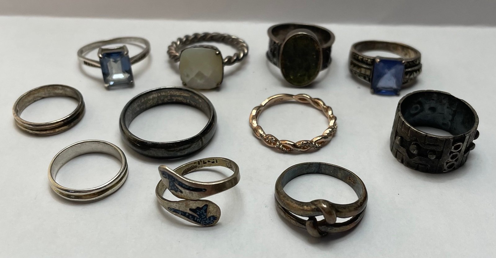 11 Sterling Silver 925 Rings - 1 Pandora