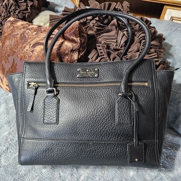 Kate Spade Bay Street Zip Up Tote Bag Stachel Purse