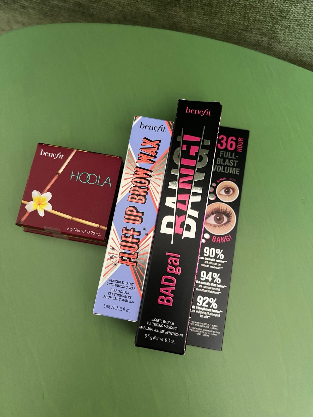 Benefit Cosmetics Set- mascara/brow wax/bronzer