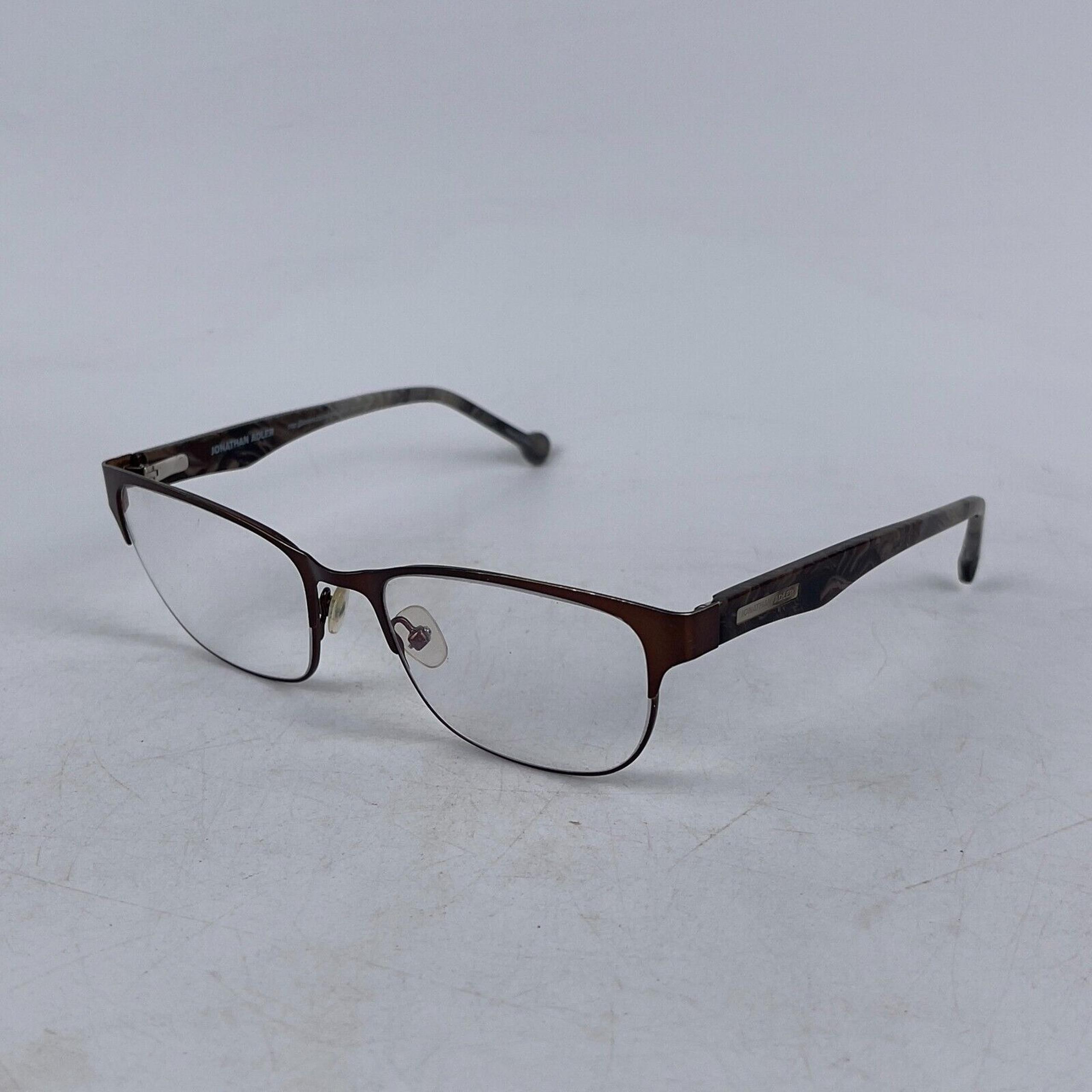 Jonathan Adler JA505 Eyeglasses Frame Unisex Brown Plastic Full Rim 55-18-140