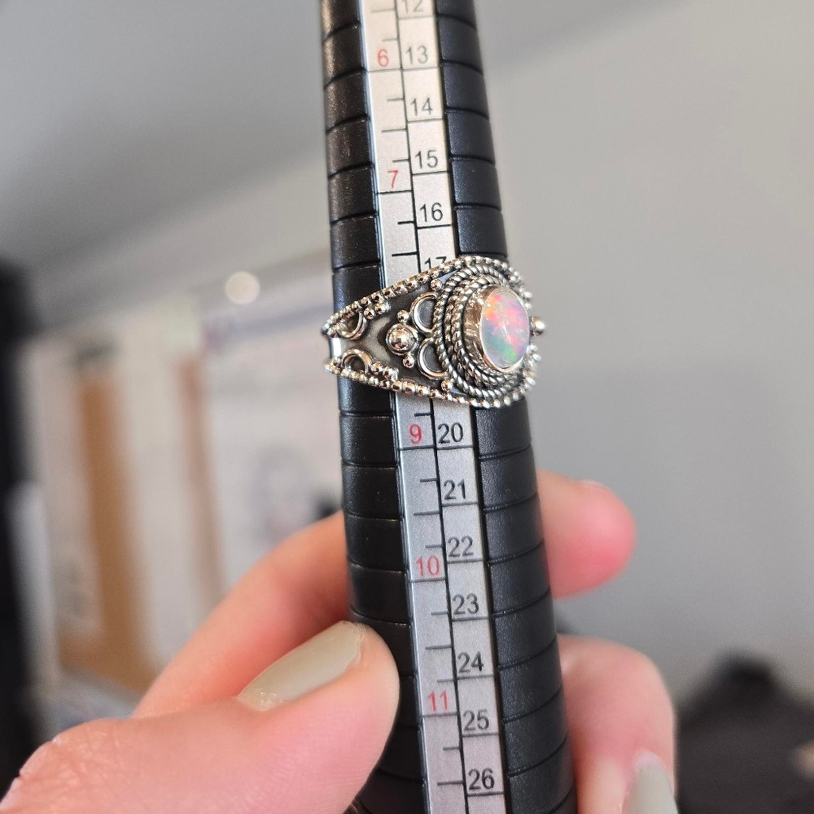 Opal Sterling Silver Ring