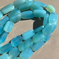 Blue Chalcedony 13 inch strand beads gemstone