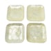 Vintage Square Capiz Mother of Pearl Plates Set of 4 Mid Century Beach Hawaii 6
