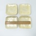 Vintage Square Capiz Mother of Pearl Plates Set of 4 Mid Century Beach Hawaii 6