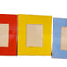 Kate Spade Make It Pop Red Yellow Sky Blue 5x7 Picture Frame Set Of 3 Gold NEW