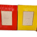Kate Spade Make It Pop Red Yellow Sky Blue 5x7 Picture Frame Set Of 3 Gold NEW