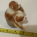 Royal Copenhagen Mini Puppy Collection Mongrels in Basket Dog Figurine 745