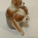 Royal Copenhagen Mini Puppy Collection Mongrels in Basket Dog Figurine 745