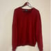 Men’s Brooks Brothers Red Merino Wool Blend V Neck Pullover Sweater Size Large