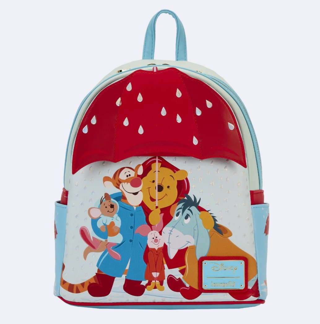 Loungefly Winnie the Pooh & Friends Rainy Day Mini Backpack NWT