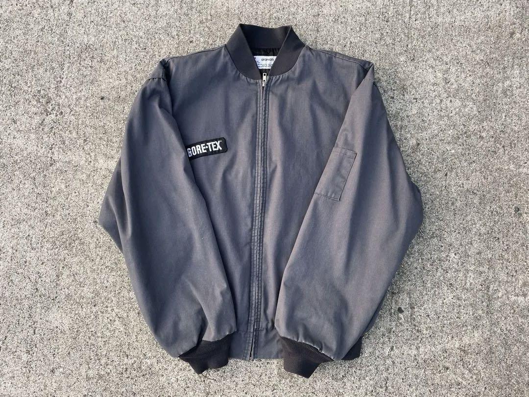 Aramark work jacket, size XL, charcoal gray.