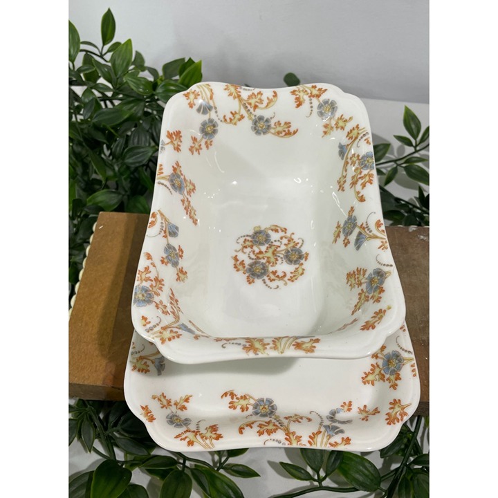 Vintage Haviland & Co Limoges Floral Porcelain Serving Dish Set