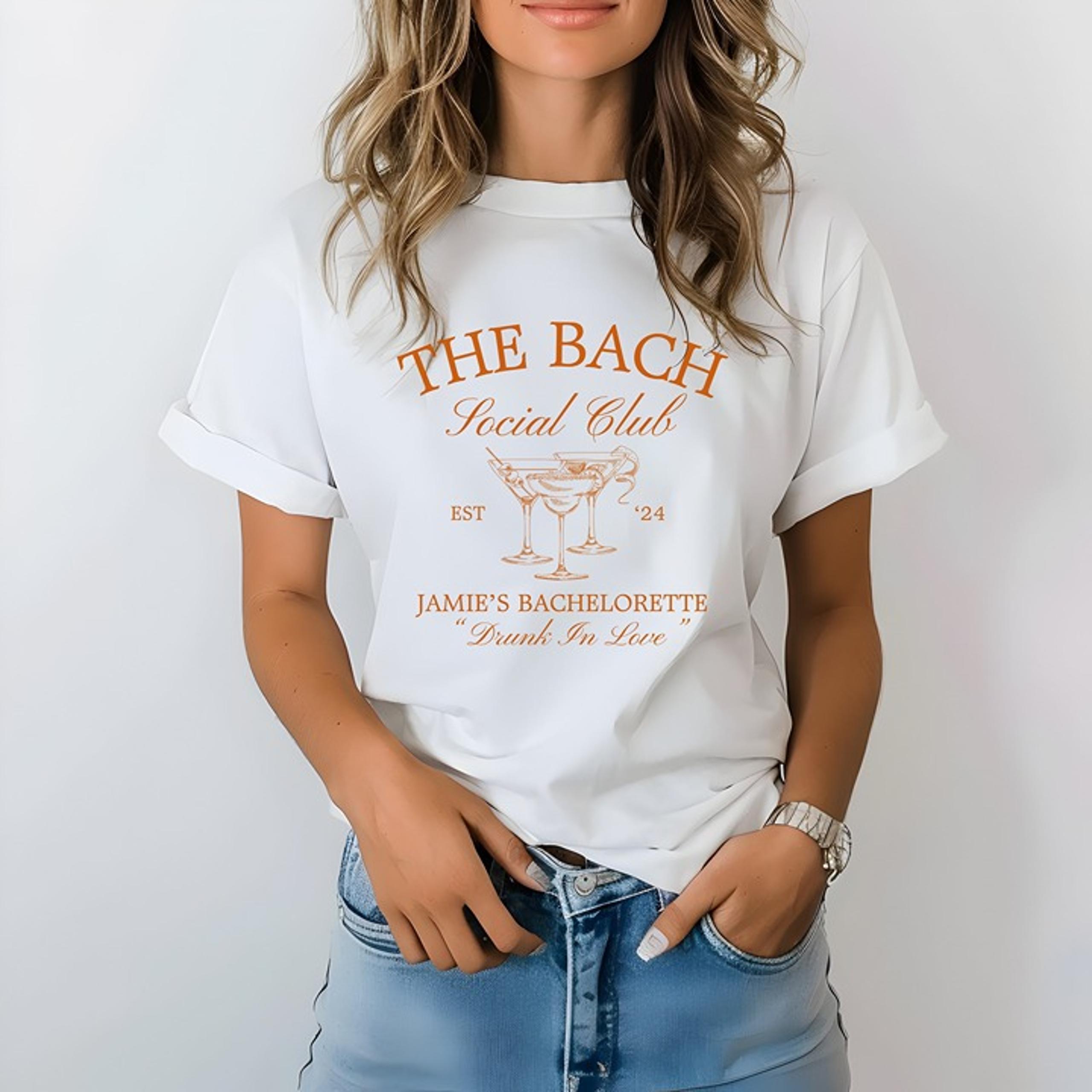 The Bach Social Club Shirt, Bachelorette , Custom Bachelorette Shirts, Custom Na