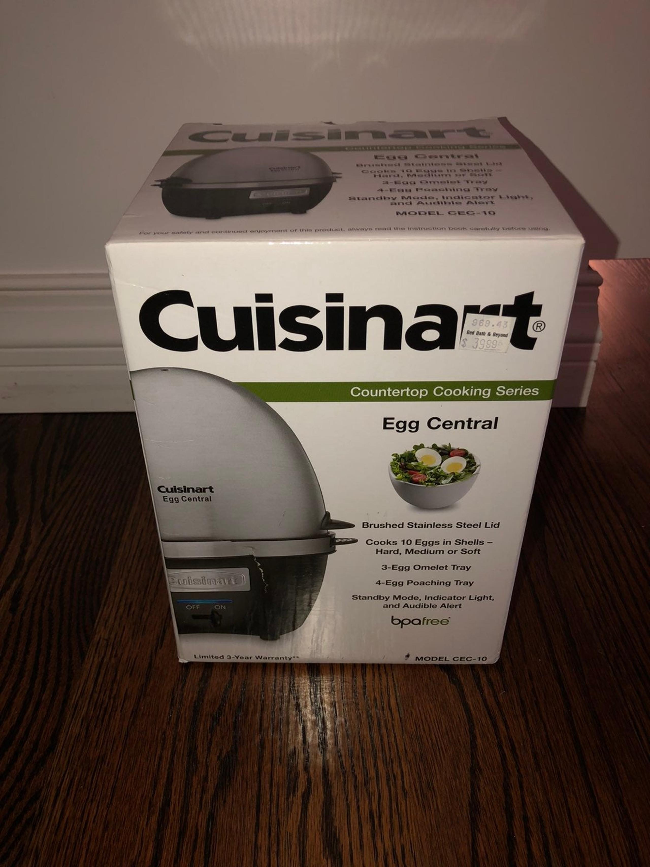Cuisinart Egg Central Countertop Cooker Brushed Stainless Steel Kitchen Applianc