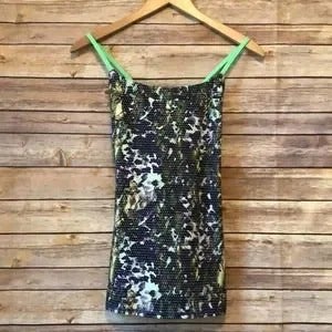 Lululemon dancing warrior tank floral sport multi