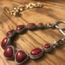 Lucky brand Red Stone Silver Bracelet