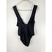 TRINA TURK Size 12 Getaway Solid Wrap Front One Piece Black Swimsuit Contour