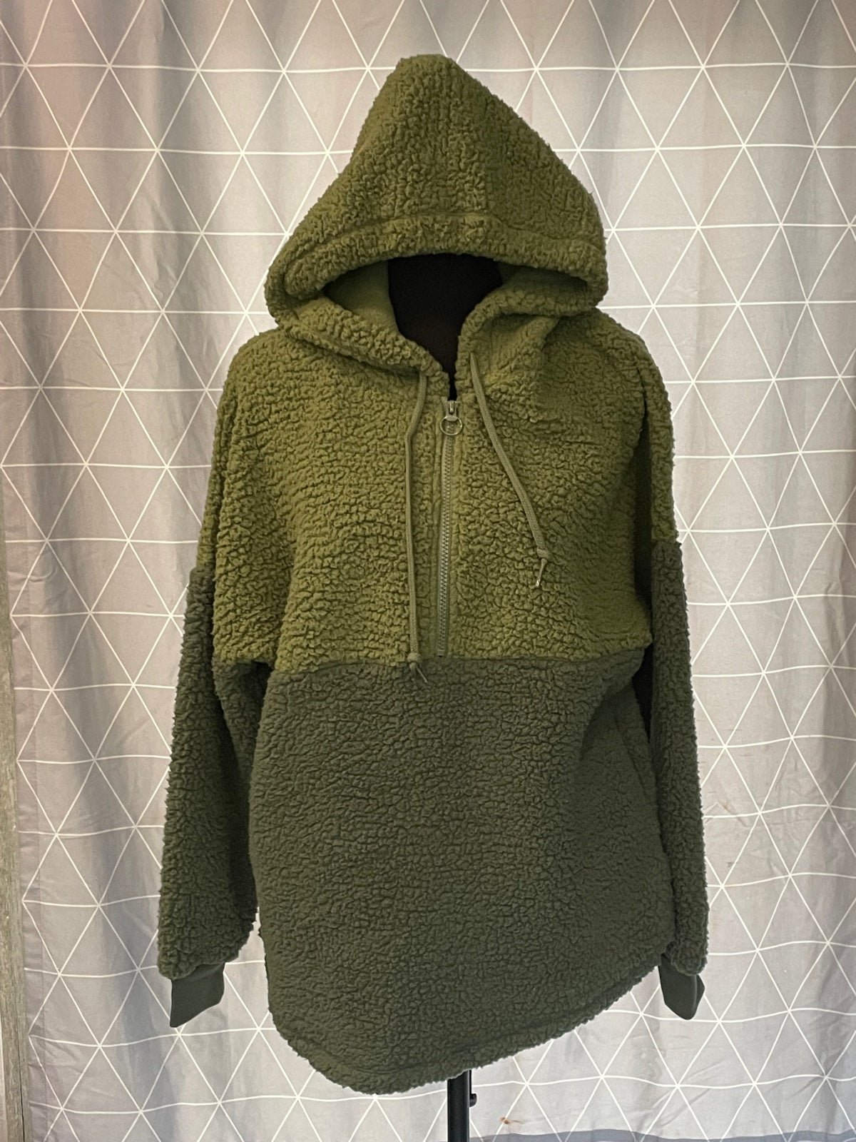 NWT PINK Victoria Secret green pullover
