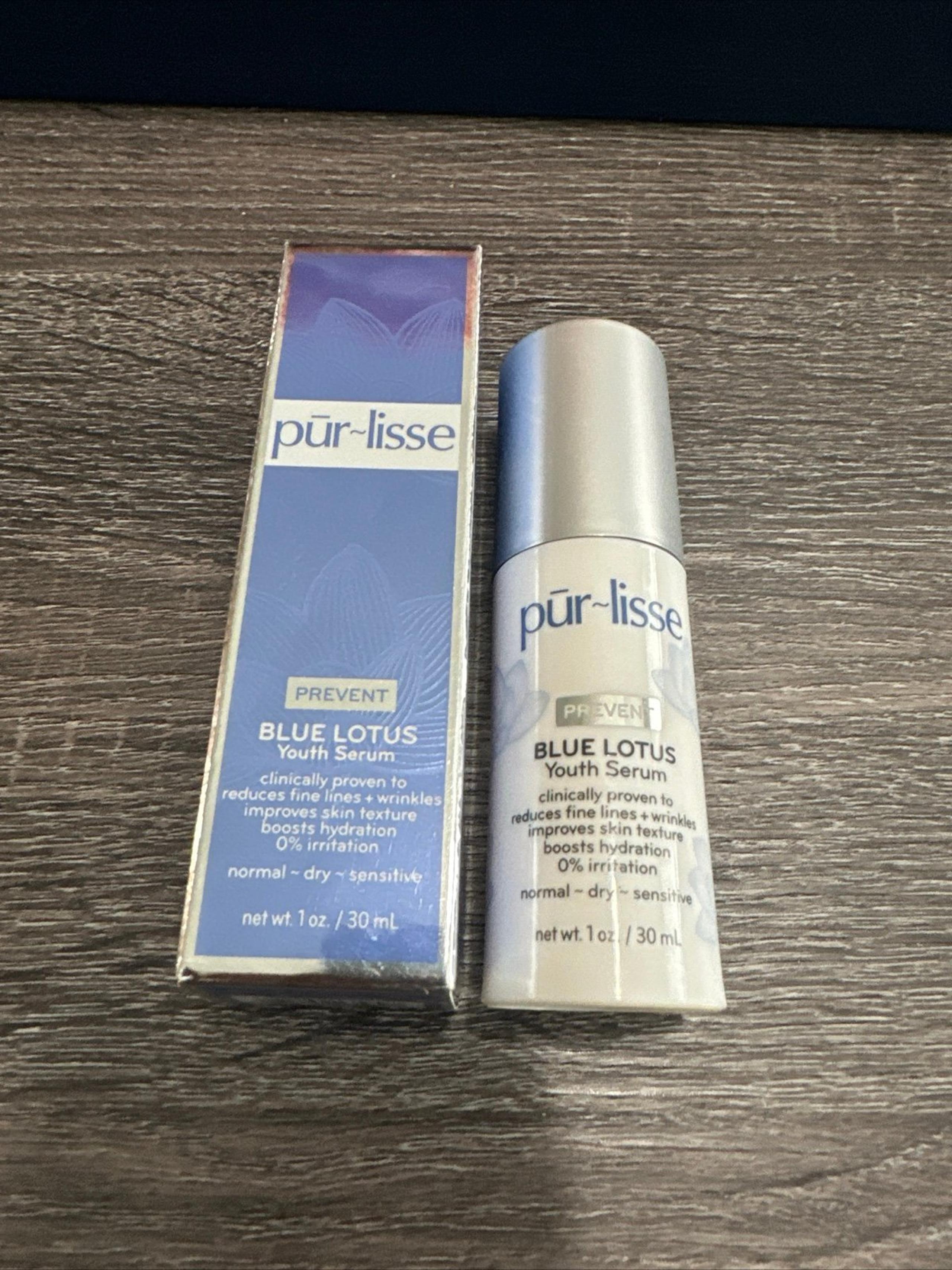 Pur-lisse Blue Lotus Youth Serum. NWT.