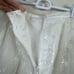 Lulus Wedding 2 Piece Bridal Skirt And Bodysuit Embroidered Tulle Sheer White M