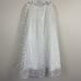 Lulus Wedding 2 Piece Bridal Skirt And Bodysuit Embroidered Tulle Sheer White M