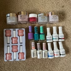 Nail bundle Kiara sky dip powder and gel polish dnd and dc Amazon builder gel