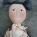 Mizz Button Primitive Doll Handmade