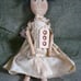 Mizz Button Primitive Doll Handmade