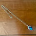 Vintage Native Sterling Silver and Turquoise Pendant with 18” Chain