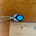Vintage Native Sterling Silver and Turquoise Pendant with 18” Chain