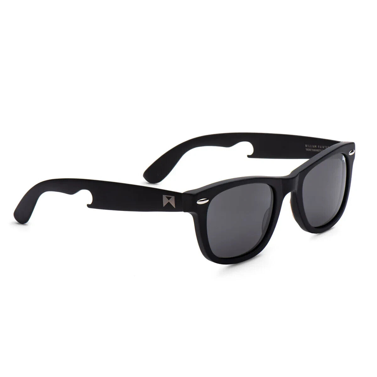 William Painter - The Hook - Black - Titanium Sunglasses with Bottle Opener