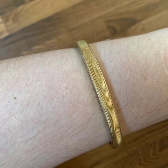 Vintage Rodi & Wienenberger RoWi Stamped 1/40 12K RGP 12K Gold Bangle Bracelet
