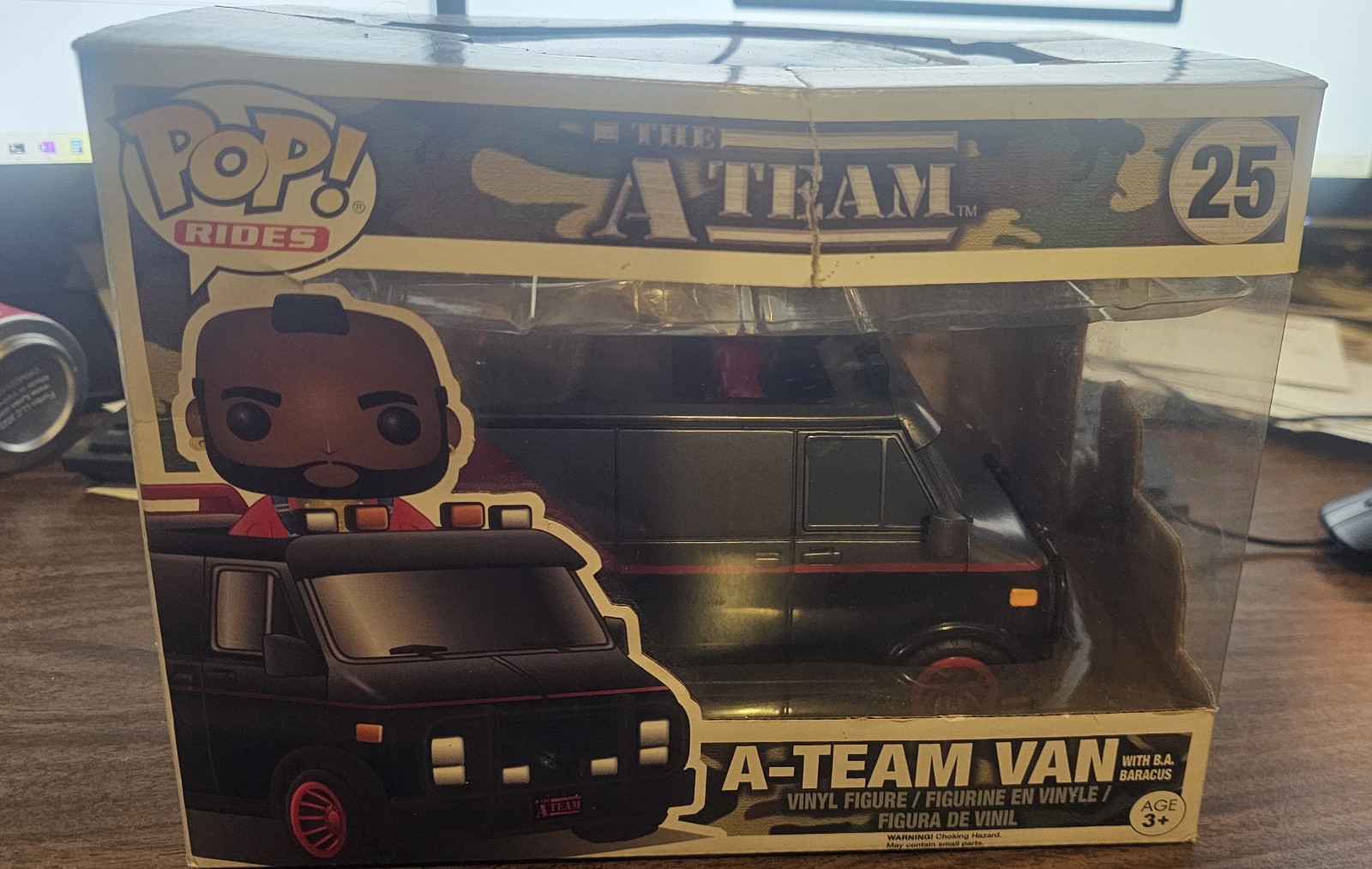 A-TEAM B.A. BARACUS W/ VAN FUNKO POP VINYL FIGURE RIDE MR. T 25