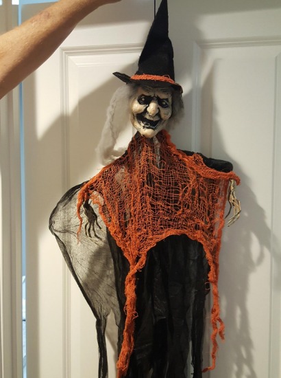 3 Pack 35.3 Hanging Witch with Bendable Arms, Halloween Indoor and Outdoor