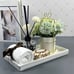 Ceramic Perfume Organizer and Jewelry Dish White