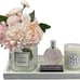 Ceramic Perfume Organizer and Jewelry Dish White