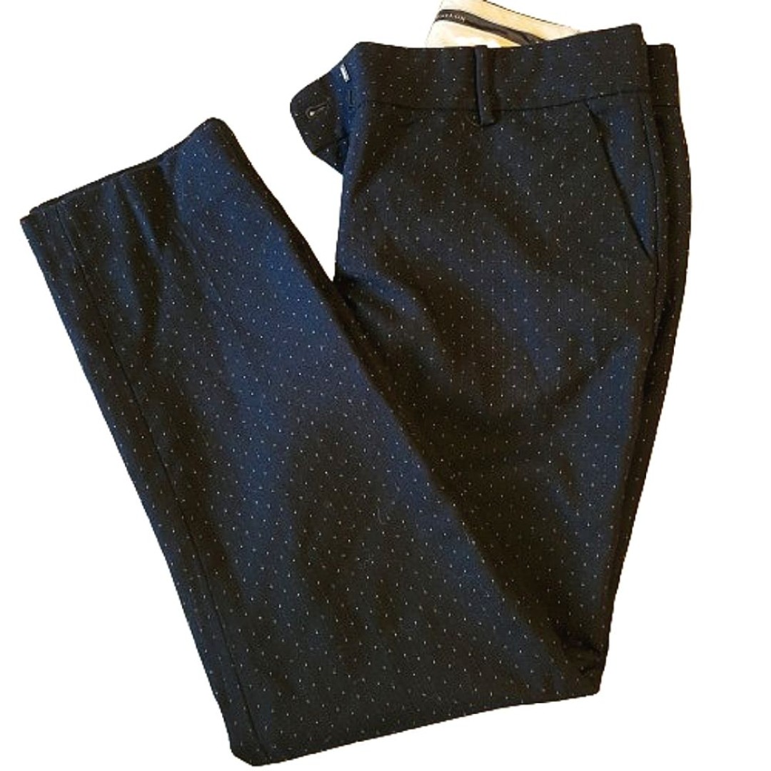 Ann Taylor Women's black and white poke a dot dress pants size 4T