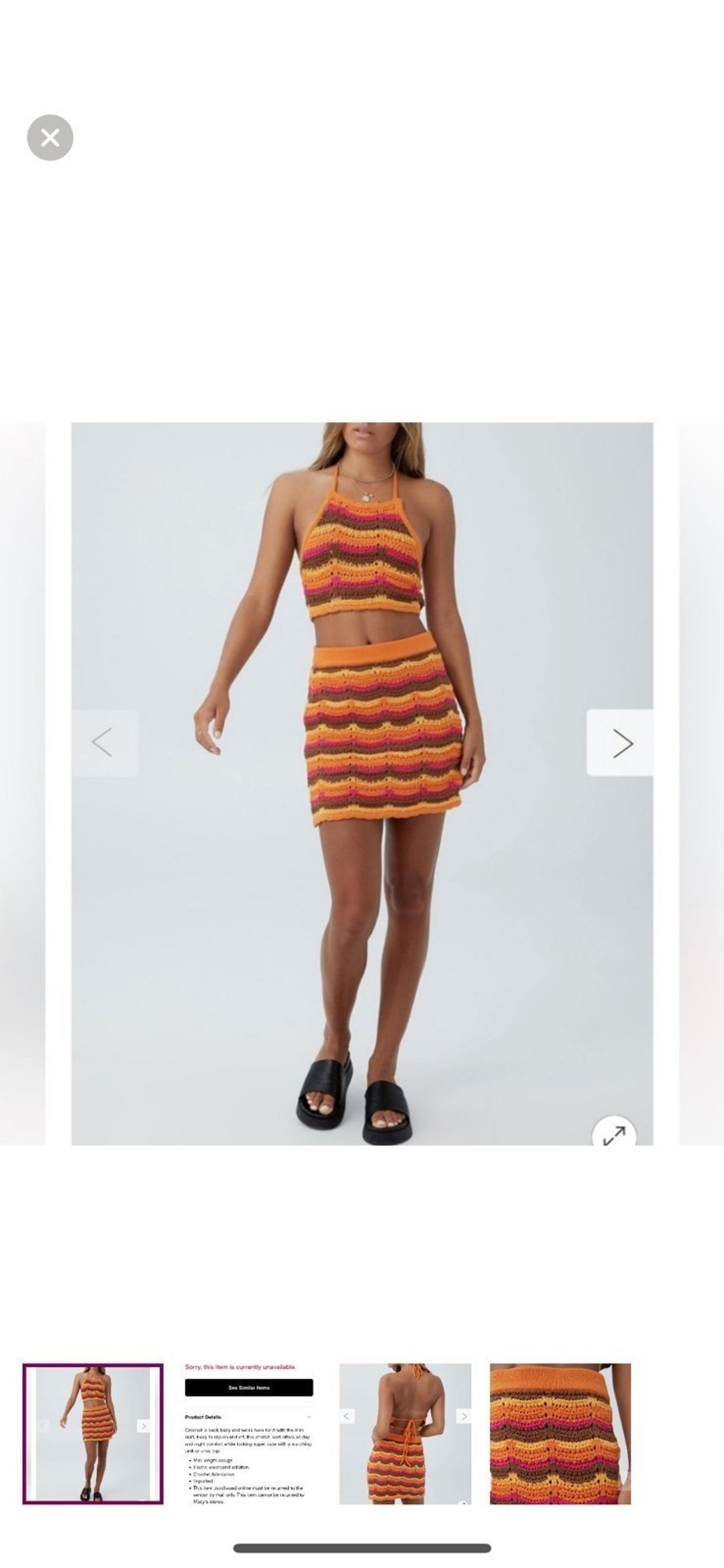 Macy’s Crochet Mini Skirt | MSRP $39.99 - Macy's
