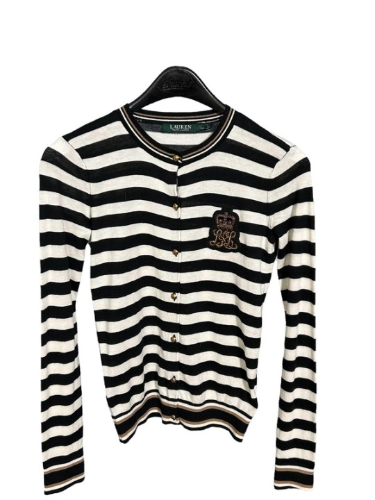 Lauren Ralph Lauren Women'S (Xxs) Cotton-Blend Cardigan Sweater Button Front