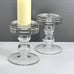 Modern Blown Glass Candleholders