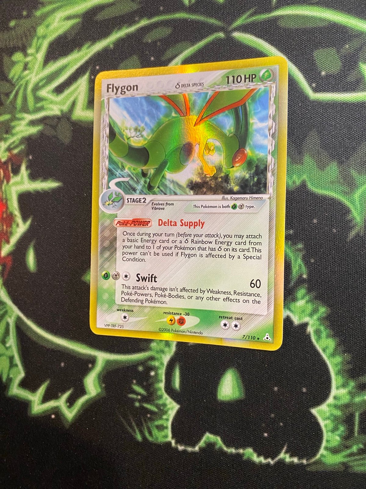 Pokémon Flygon 7/110 holo card delta species