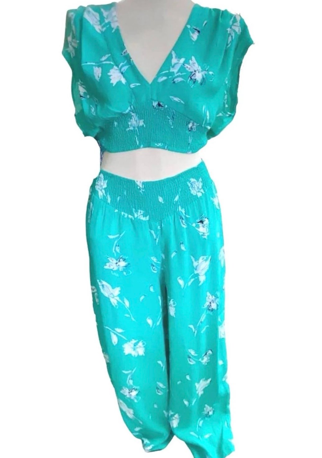 Free People 2 piece Nile River pants suit